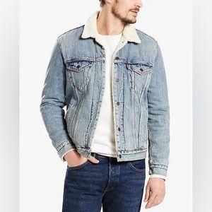 Levi’s Men’s Sherpa Denim Trucker Jacket - L